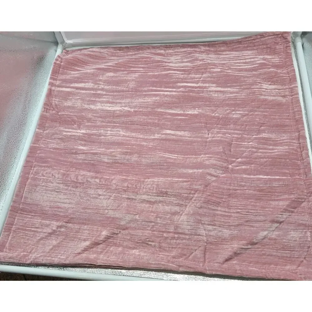 Crushed Velvet Pink Pillow Covers 23x23
